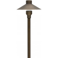 Brass G4 12V PATH Light Landscape Fixture with wire and spike