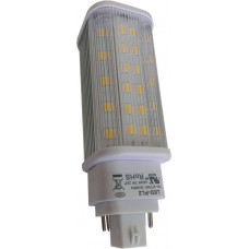 LED PL G24 4 pin 7W (Eq to 13W CFL) 110-277VAC Lamp UL Approved