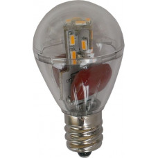 LED S8 E12 110VAC Omni Bulb Clear Cover